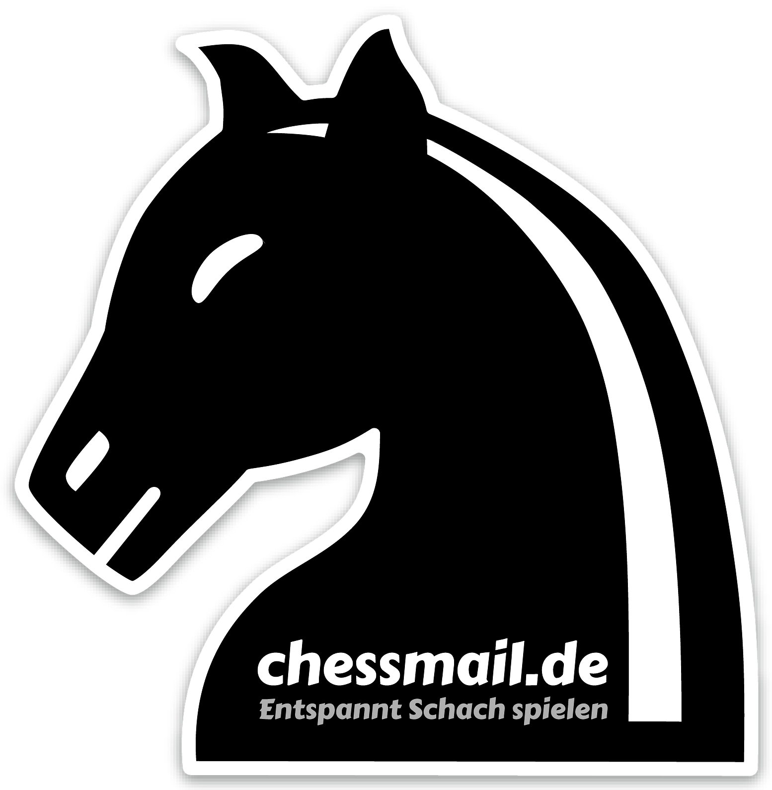 Large chessmail vinyl sticker